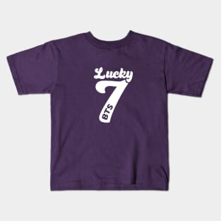 BTS LUCKY 7 Anniversary Kids T-Shirt